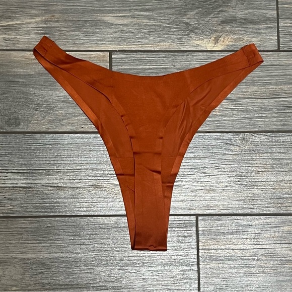 NWT Free People Hah High End Thong Size Large Bronze Panty Underwear Lingerie L - Picture 5 of 10